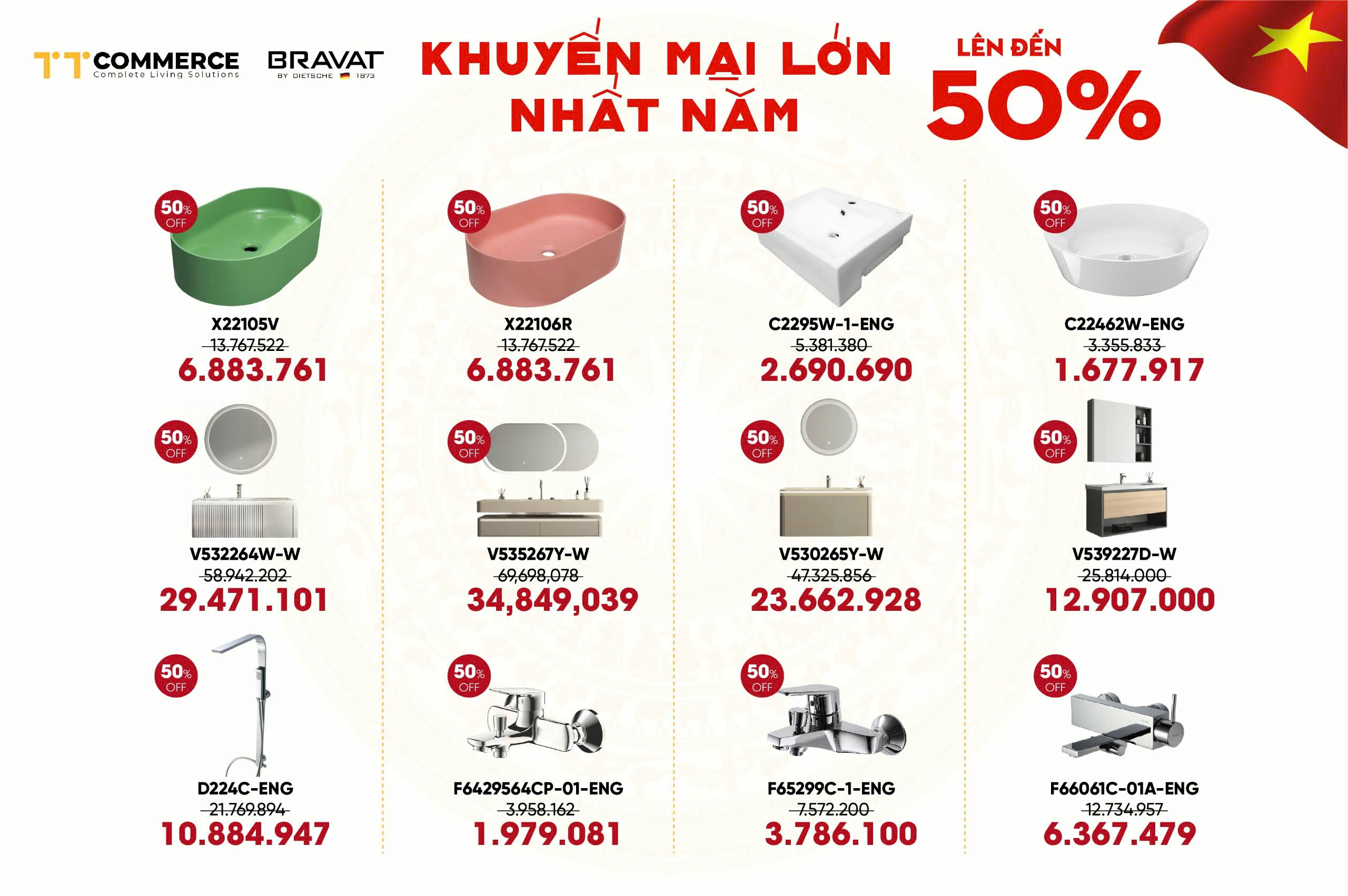 BRAVAT ƯU Đ&Atilde;I MỪNG LỄ 30/4-1/5